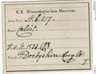 Etiketten zu Calcit (NHMW-MIN-Ab217)